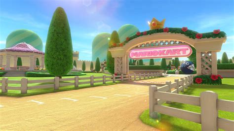 mario kart 8 deluxe peach gardens